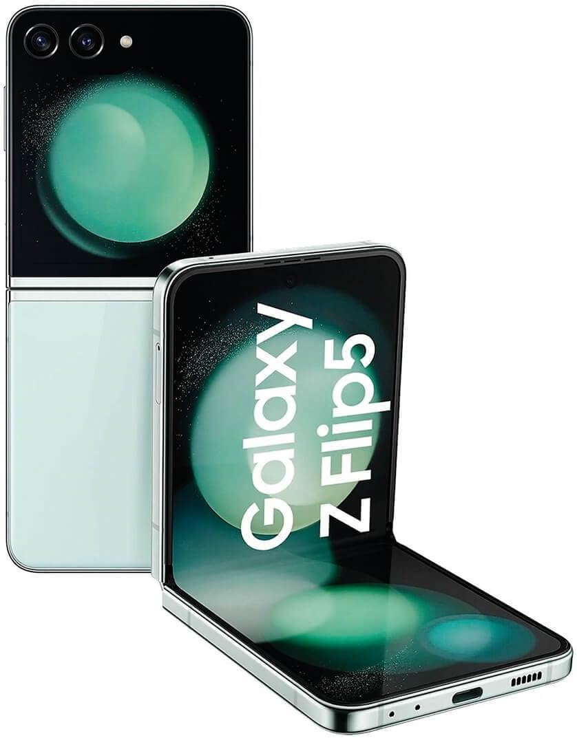 Samsung Galaxy Z Flip5 512GB 5G Mobile Phone - Mint, SM-F731BLGHEUB image 0 Samsung Galaxy Z Flip5 512GB 5G Mobile Phone - Mint, SM-F731BLGHEUB image 0